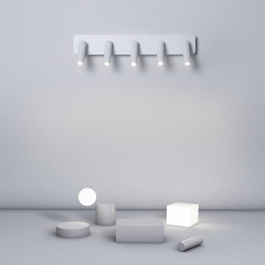 LED Wall Sconce with 5 Adjustable Spherical Spotlights