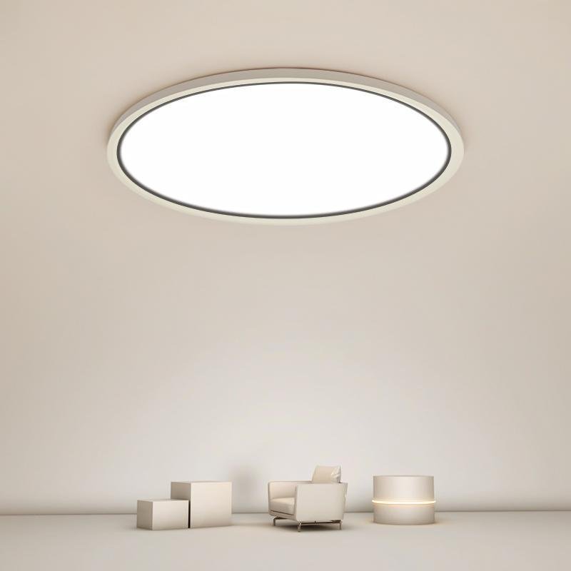 Soft White Round Dimmable Flush Mount Light