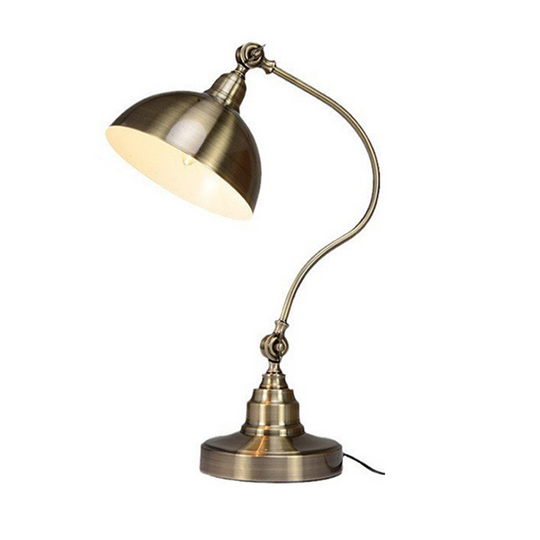 20'' Antique Metallic LED Desk Lamp with Adjustable Gooseneck