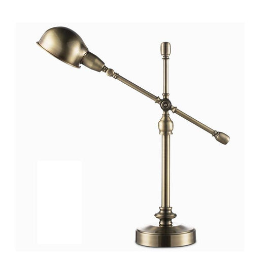 Vintage Metallic Dome Desk Lamp with Flexible Arm
