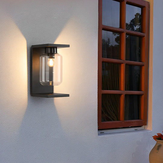 Outdoor Waterproof LED Glass Solar Wall Light with Remote