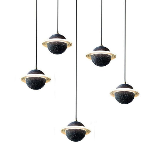 Saturn Acrylic LED Modern Pendant Ceiling Light