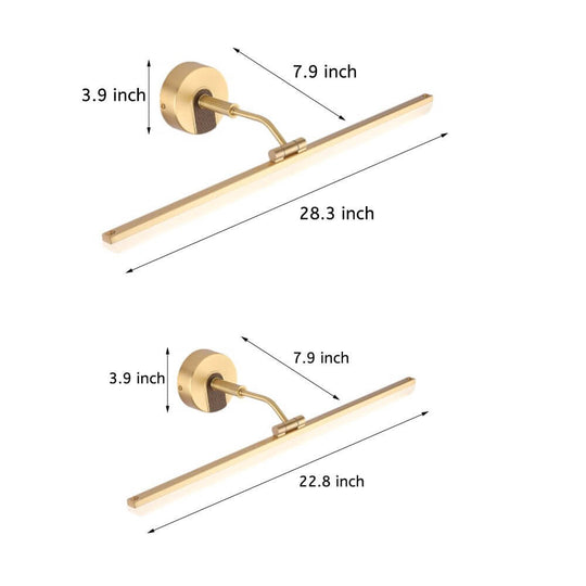 Adjustable LED Bathroom Vanity Mirror Light with Rotatable Bar