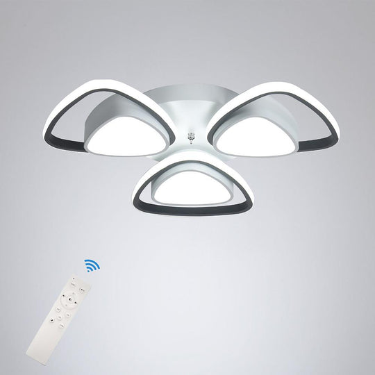 Unique Geometric LED Metal Flush Mount Ceiling Light