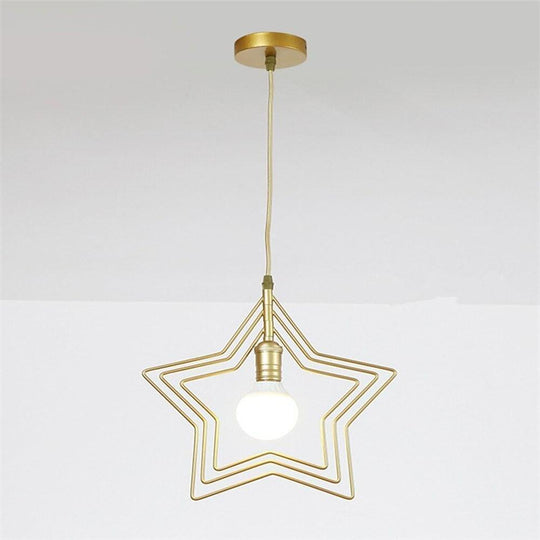 Multi Star Shaped Modern Metal Pendant Lighting