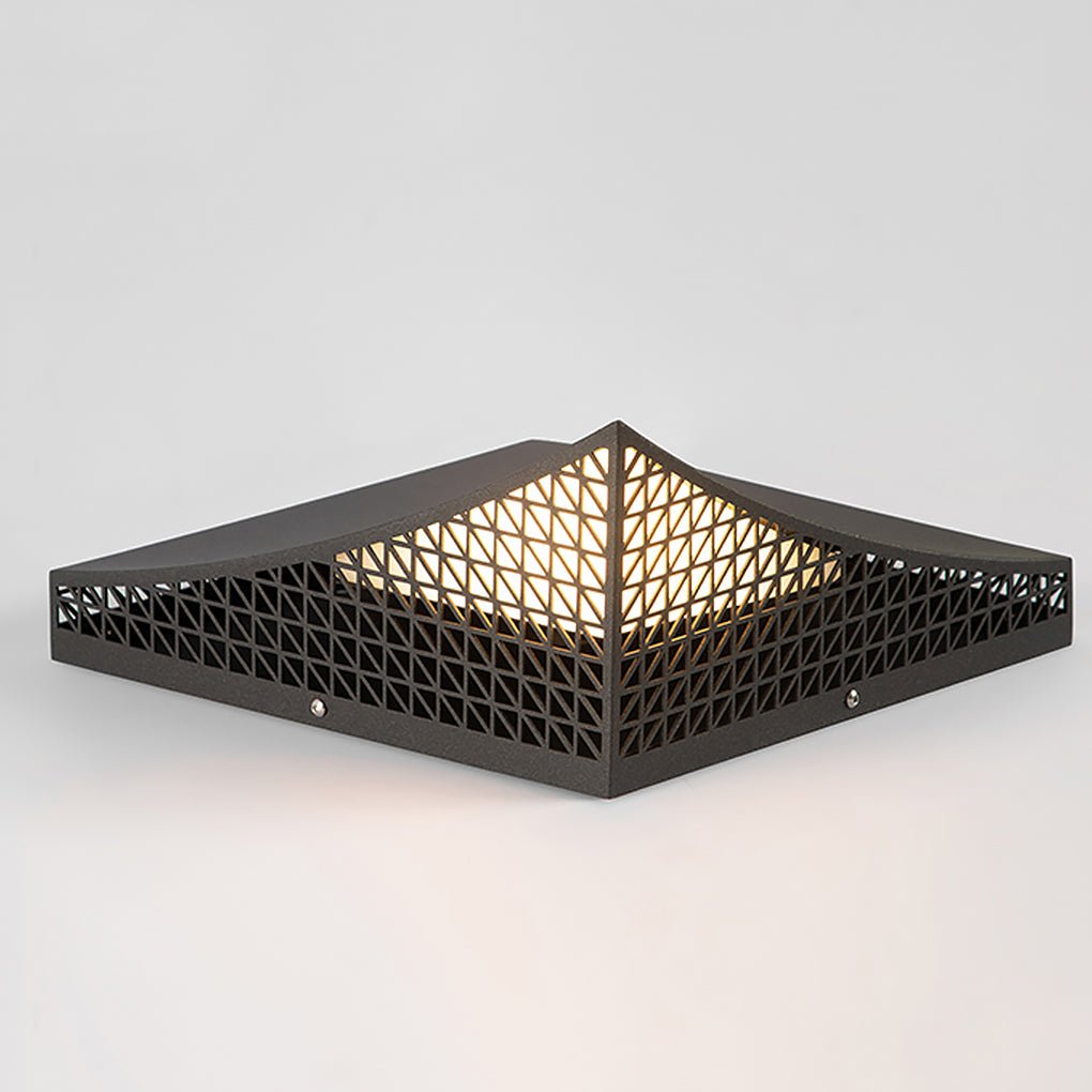 Industrial Solar LED Garden Light with Mesh Design