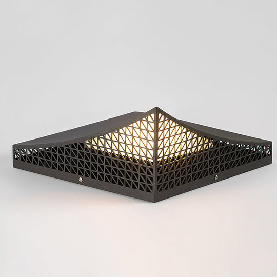 Industrial Solar LED Garden Light with Mesh Design