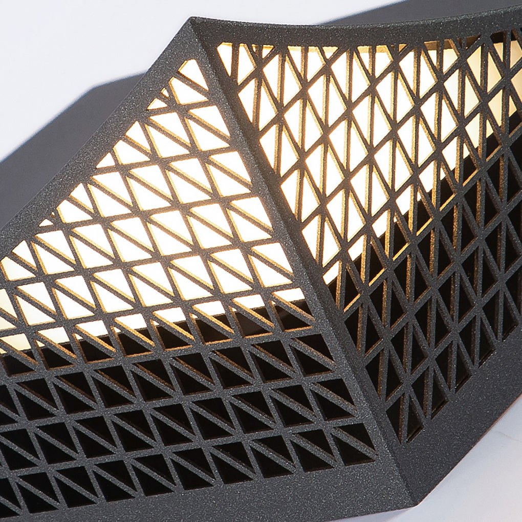 Industrial Solar LED Garden Light with Mesh Design