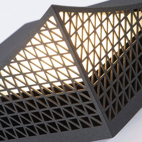 Industrial Solar LED Garden Light with Mesh Design