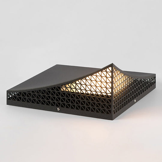 Industrial Solar LED Garden Light with Mesh Design