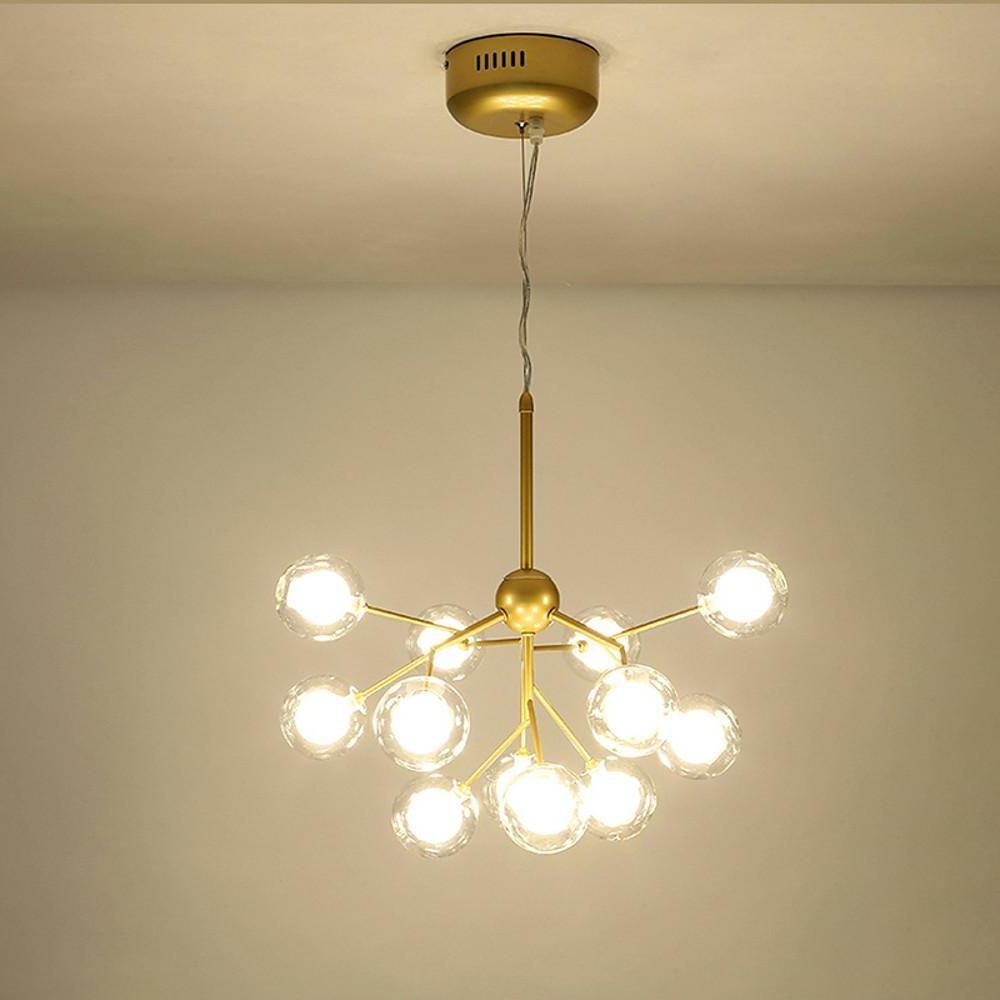 Nordic Style Sputnik Cluster Design 9-Bulb LED Chandelier