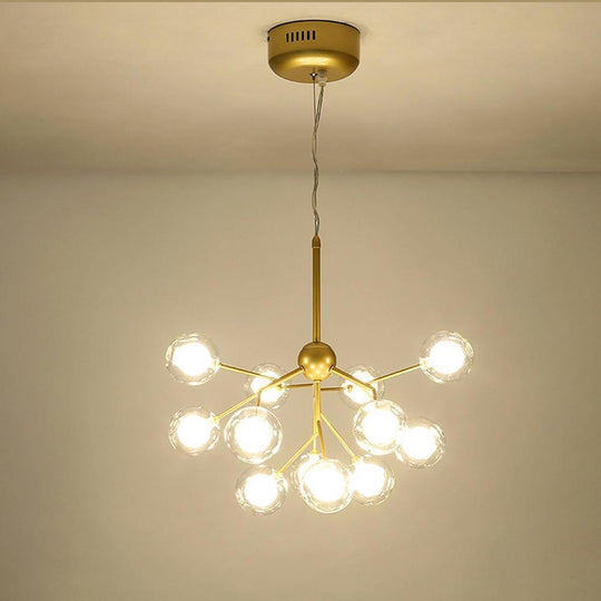 Nordic Style Sputnik Cluster Design 9-Bulb LED Chandelier