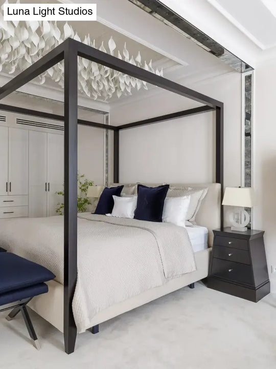 Ceramic Leaf Chandelier – Custom Artistic Luxury Lighting