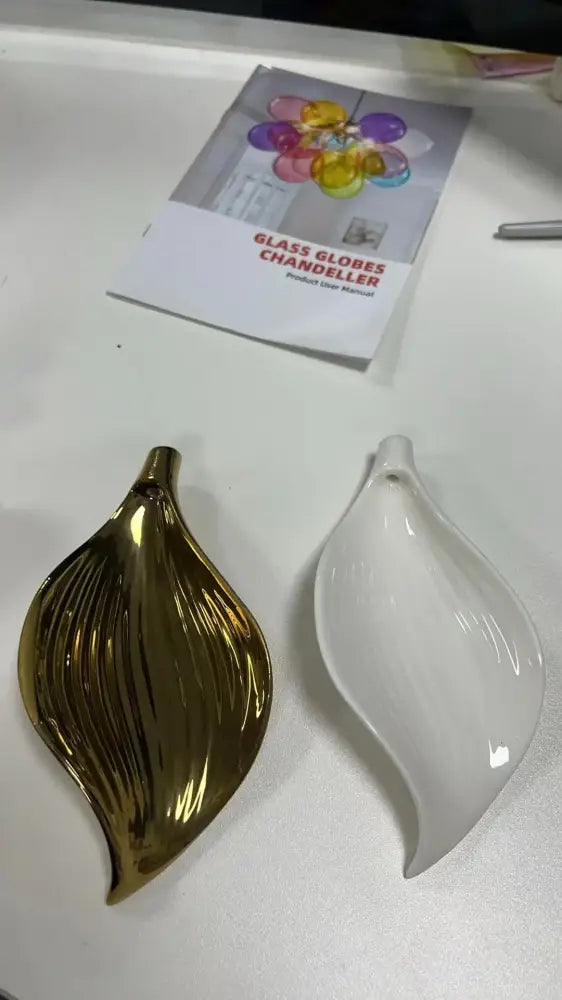 Ceramic Leaf Chandelier – Custom Artistic Luxury Lighting