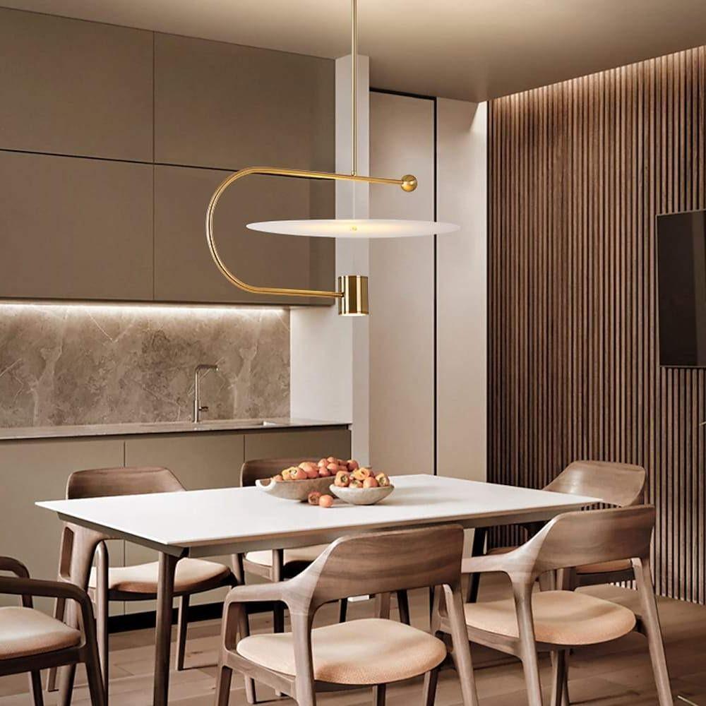 Globe Cylinder Pendant Lights Artistic Metal LED Ceiling Light for Dining Room