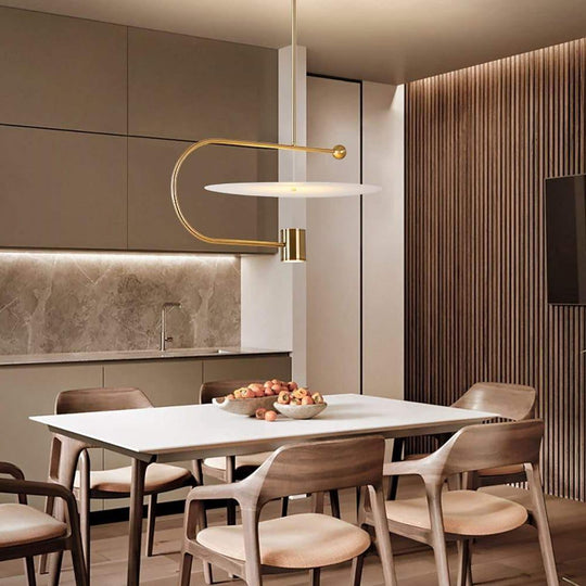 Globe Cylinder Pendant Lights Artistic Metal LED Ceiling Light for Dining Room