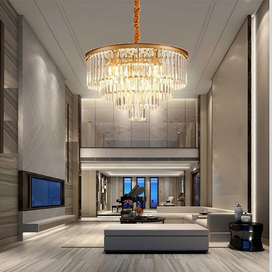 Modern Crystal Contemporary Chandelier Entryway Chandelier