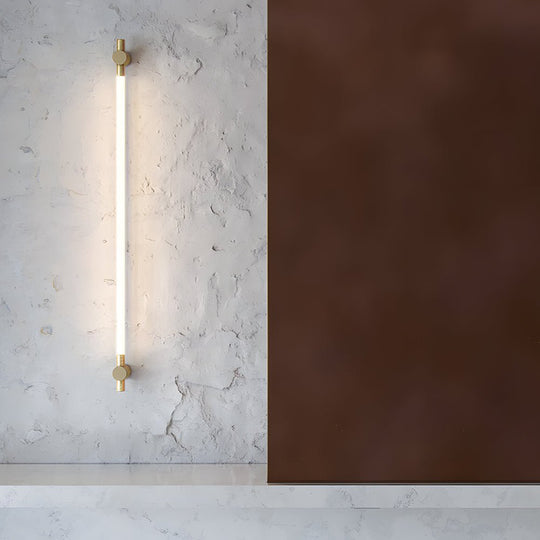 Brass Linear LED Bathroom Vanity Light – 35.4’’ & 47.2’’