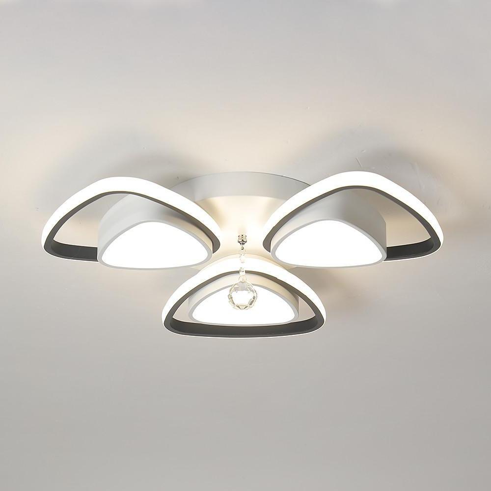 Unique Geometric LED Metal Flush Mount Ceiling Light