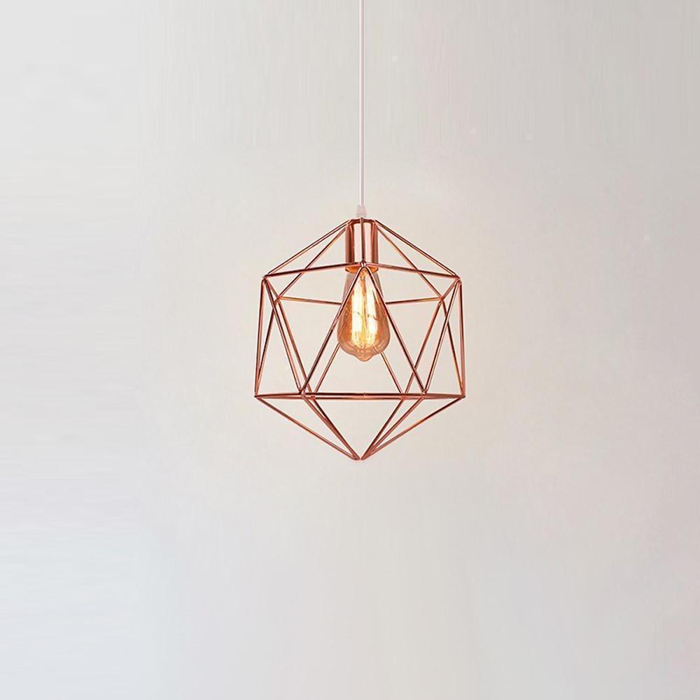 Geometric Cage LED Industrial Modern Pendant Ceiling Light