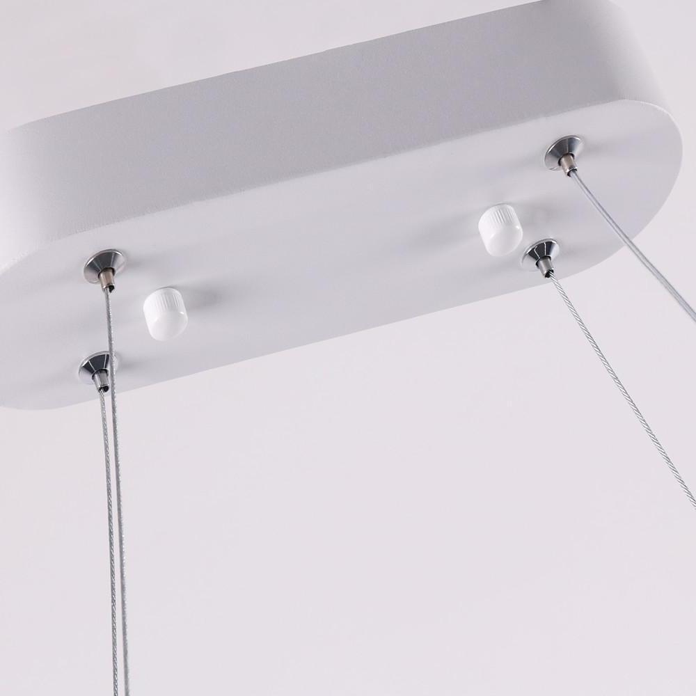 Rectangular Curves Metal LED Modernist Pendant Light