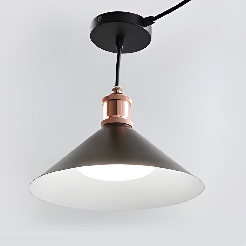 Classic Conical Solar LED Pendant Light Outdoor & Indoor Hanging Lamp