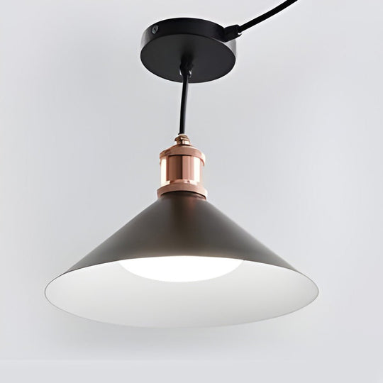 Classic Conical Solar LED Pendant Light Outdoor & Indoor Hanging Lamp