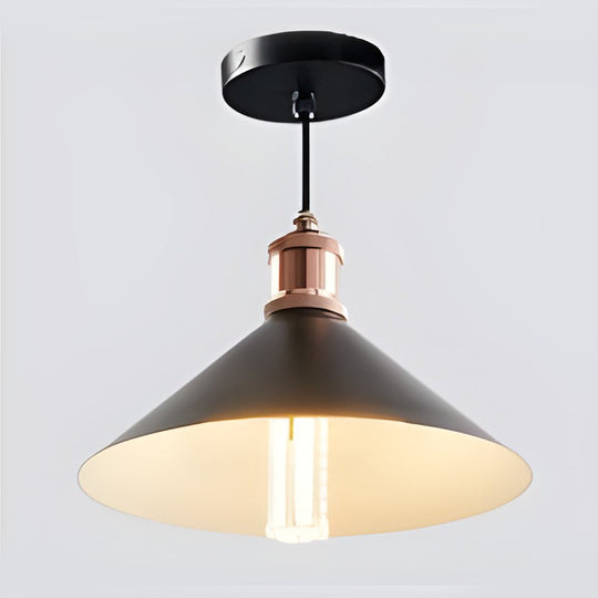 Classic Conical Solar LED Pendant Light Outdoor & Indoor Hanging Lamp