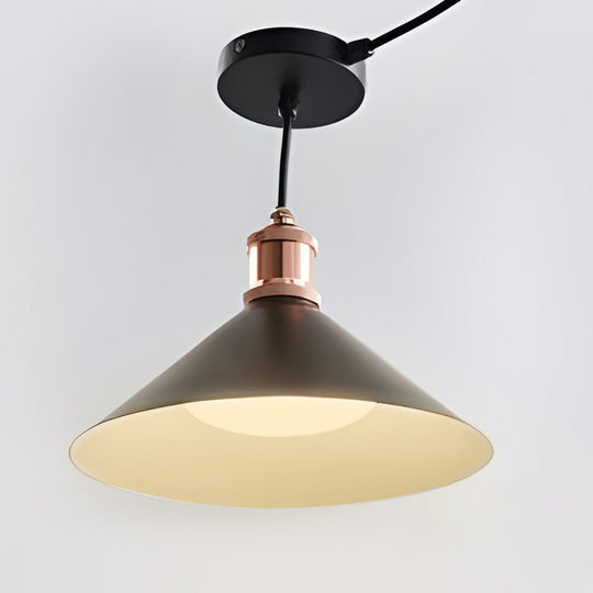 Classic Conical Solar LED Pendant Light Outdoor & Indoor Hanging Lamp