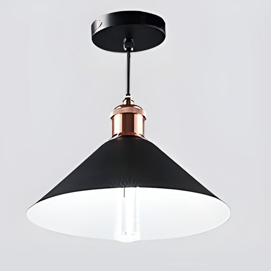 Classic Conical Solar LED Pendant Light Outdoor & Indoor Hanging Lamp