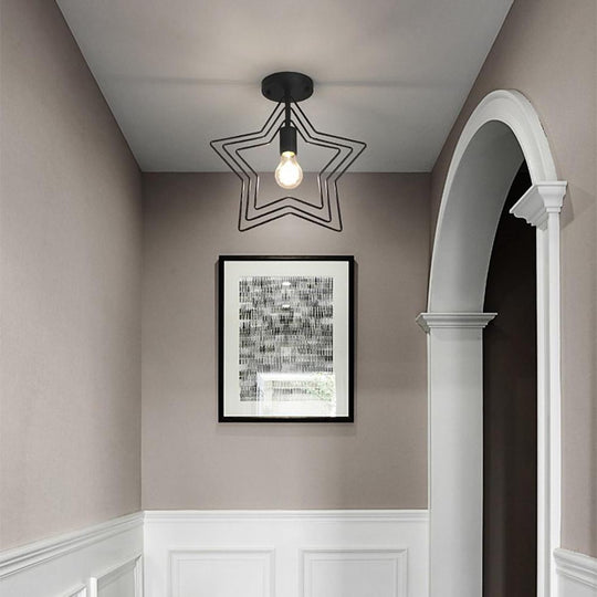 Multiple Metal Star LED Modern Pendant Lighting