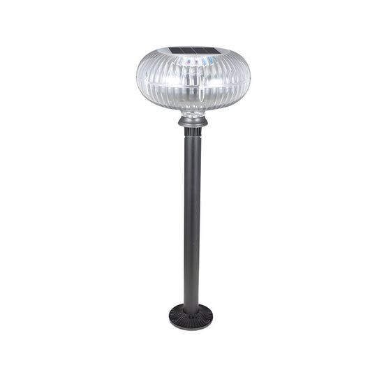 Contemporary Solar LED Lawn Light with Acrylic Shade