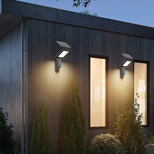 Creative Solar LED Outdoor Wall Sconce Waterproof Lamp
