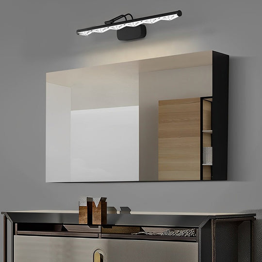 Crystal-Like Bathroom Vanity Light with Multi-Faceted Prismatic Acrylic Shade