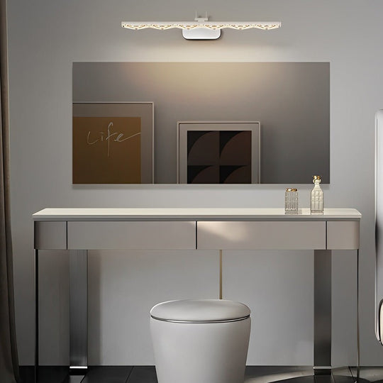 Crystal-Like Bathroom Vanity Light with Multi-Faceted Prismatic Acrylic Shade