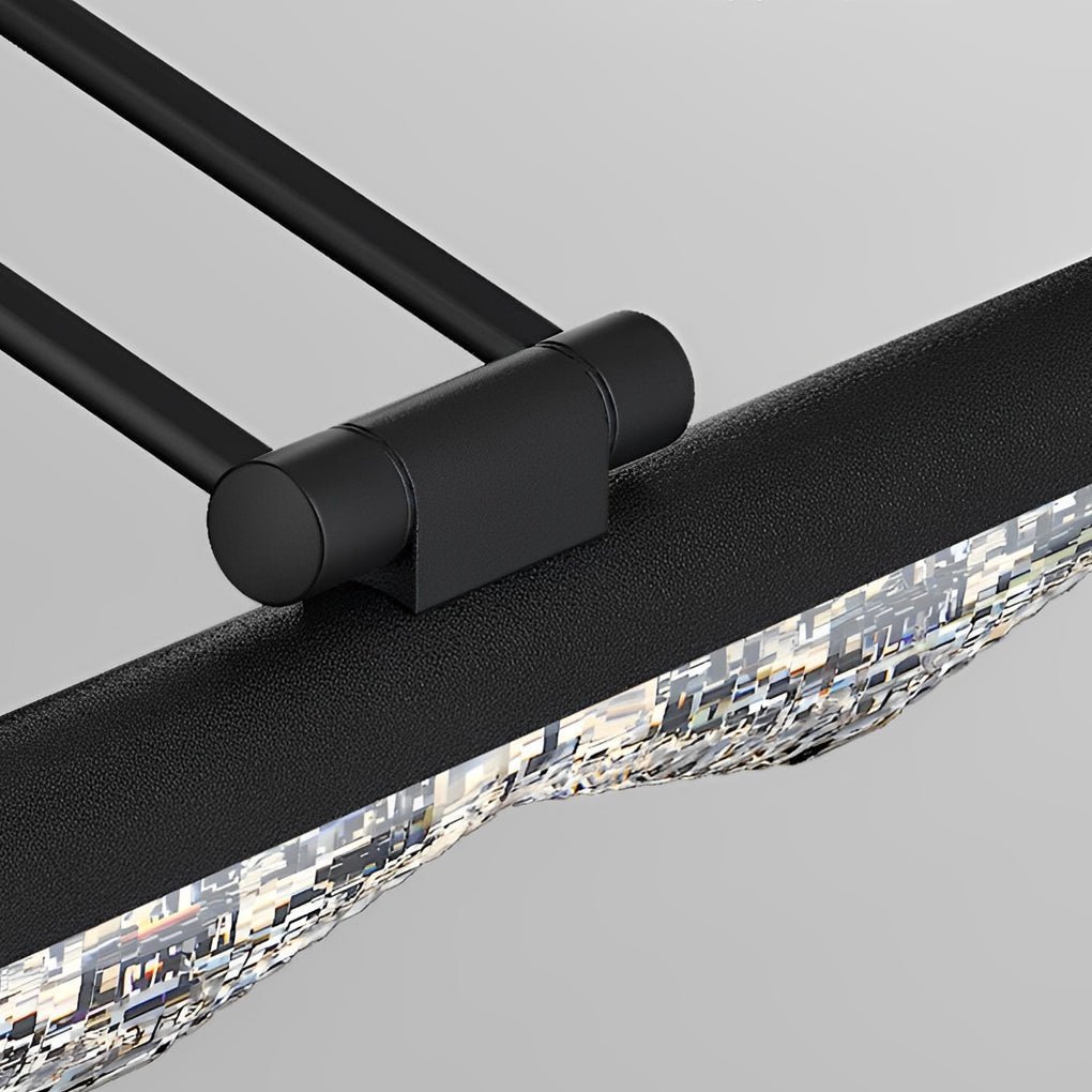 Crystal-Like Bathroom Vanity Light with Multi-Faceted Prismatic Acrylic Shade