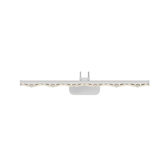 Crystal-Like Bathroom Vanity Light with Multi-Faceted Prismatic Acrylic Shade