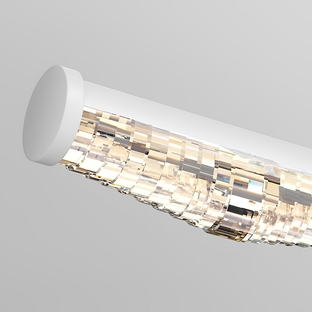 Crystal-Like Bathroom Vanity Light with Multi-Faceted Prismatic Acrylic Shade