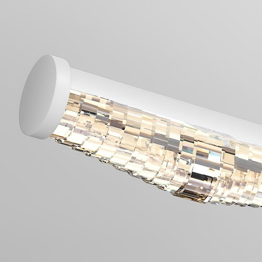 Crystal-Like Bathroom Vanity Light with Multi-Faceted Prismatic Acrylic Shade