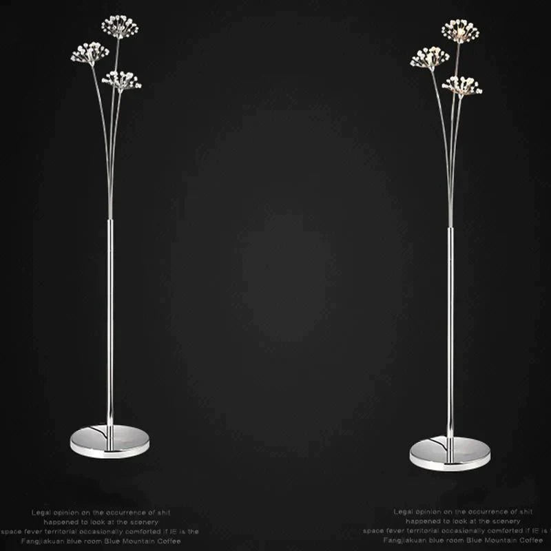 Dandelion Floor Lamp Ins Wind Minimalist Vertical Personality Living Room Bedroom Crystal Decorative Platform Lamp