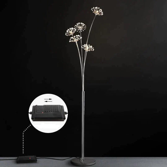 Dandelion Floor Lamp Ins Wind Minimalist Vertical Personality Living Room Bedroom Crystal Decorative Platform Lamp