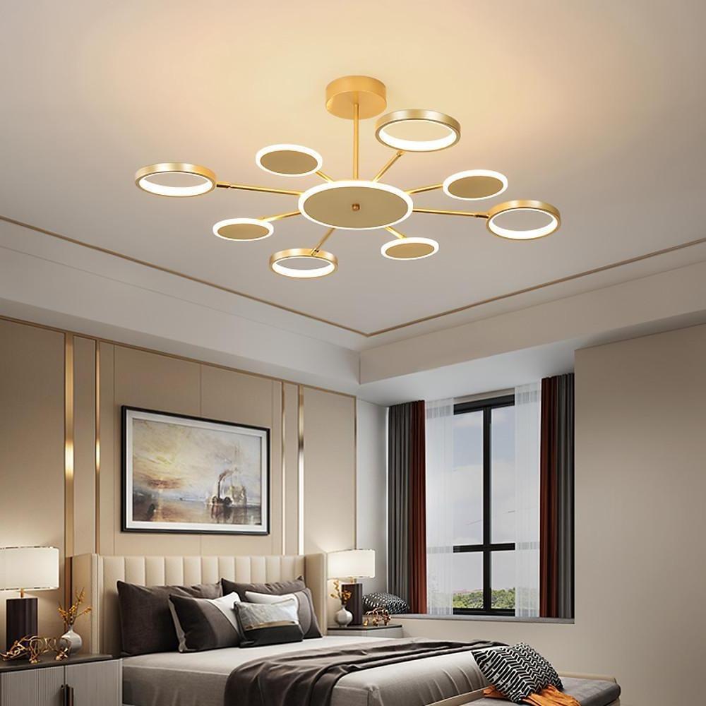 Multi-Circle Acrylic Aluminum LED Pendant Chandelier