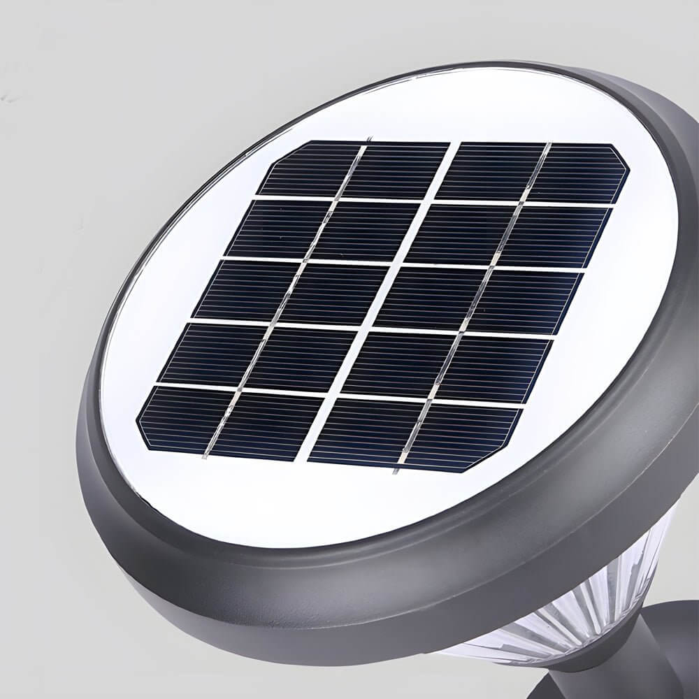 Deluxe Black Solar LED Garden Pathway Lights – Diamond Trim 27.6"