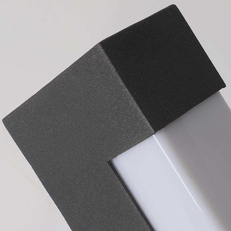 Modern Black Square Tall Aluminum LED Pathway Lights – Outdoor Landscape Lighting