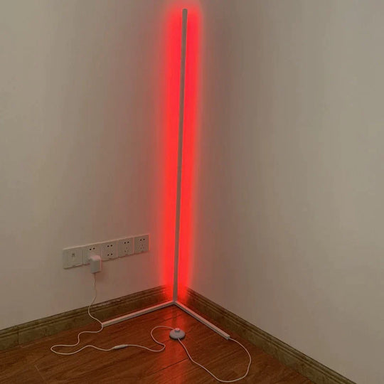 Dimming Black White Floor Lamp Modern RGB Remote LED Floor Lamps Standing Lamp simple corner standing Lamp corner light dropship