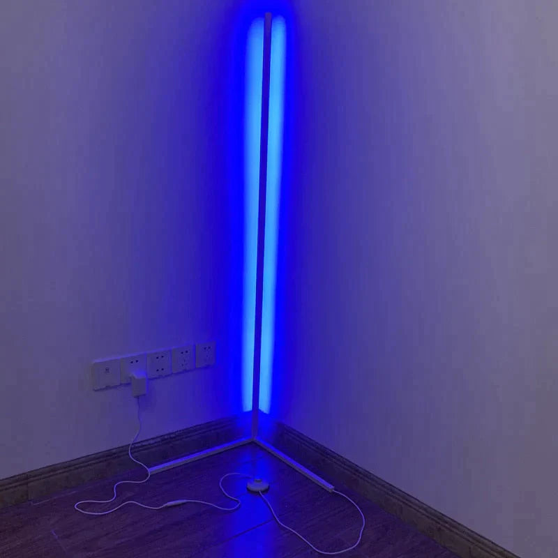 Dimming Black White Floor Lamp Modern RGB Remote LED Floor Lamps Standing Lamp simple corner standing Lamp corner light dropship