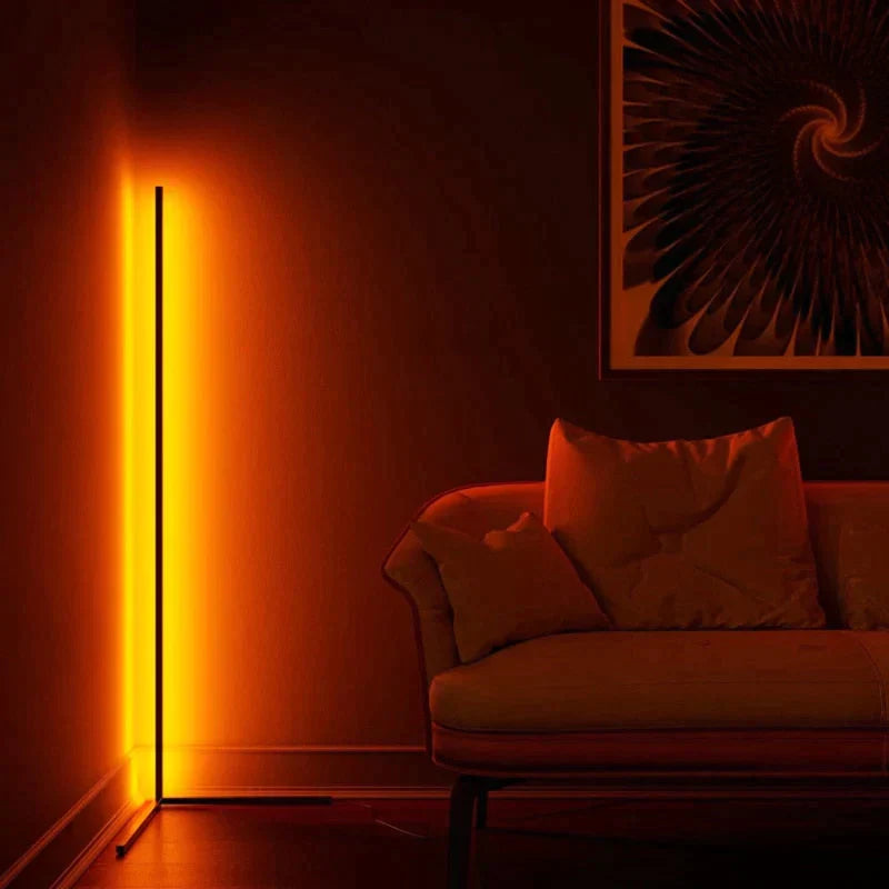 Dimming Black White Floor Lamp Modern RGB Remote LED Floor Lamps Standing Lamp simple corner standing Lamp corner light dropship