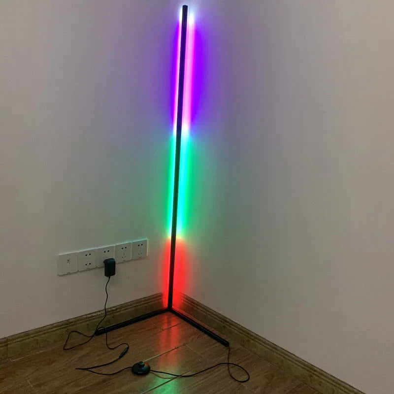 Dimming Black White Floor Lamp Modern RGB Remote LED Floor Lamps Standing Lamp simple corner standing Lamp corner light dropship