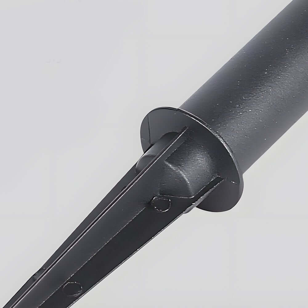 Elegant Black Solar LED Pathway Lights with Water Ripple Design – 27.6"