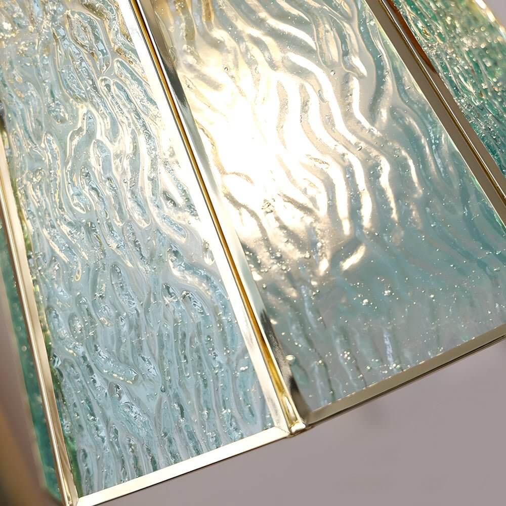 Brass and Glass Polygonal 4W LED Pendant Light